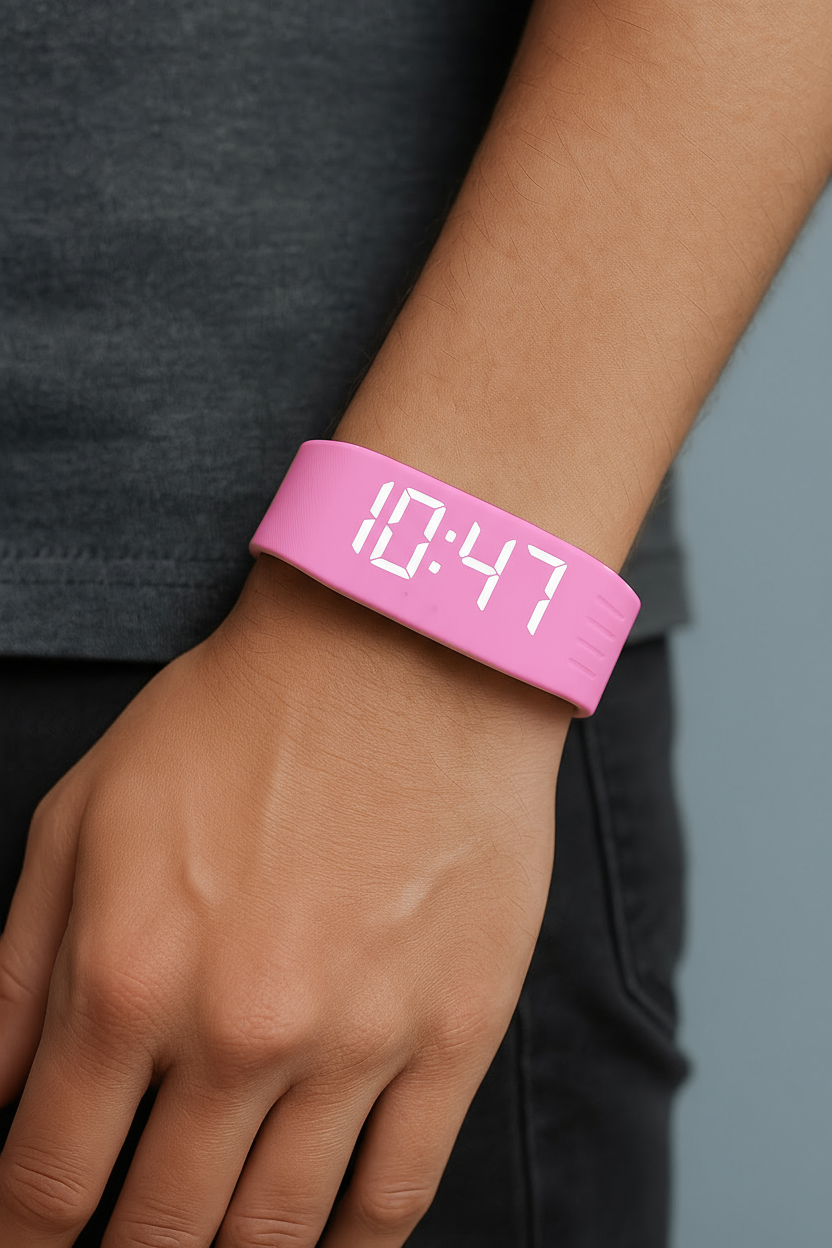 Smart Bracelet LED Digital Waterproof Smart Clock Smartband with Running Pedometer Monitor Smart Band Vibration Alarm Reminder